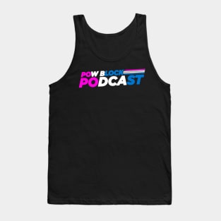 Pow Block Podcast NP 2024 Logo (Trans Rights) Tank Top